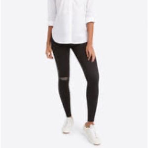 SPANKS Distressed Denim Legging Vintage Black Denim Jeans SZ MEDIUM